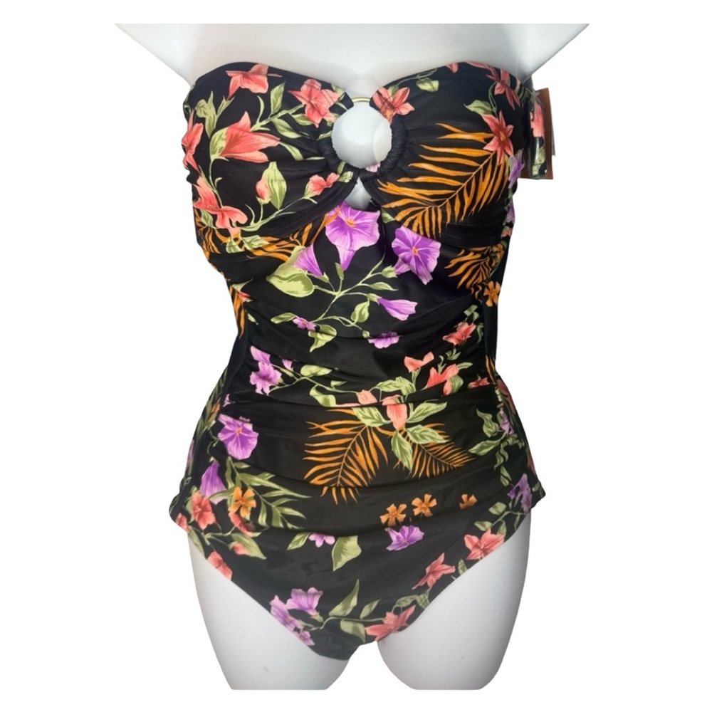 Center Ring-Front Tummy Control One Piece
Swimsuit - Picture 1 of 10